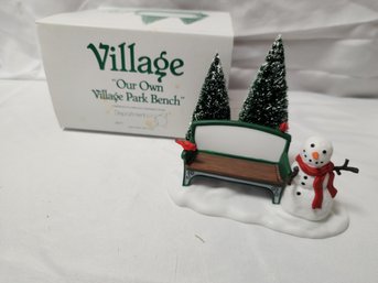 Our Own Village Park Bench