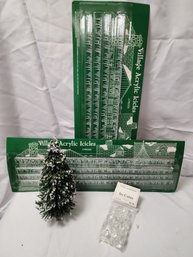 Dept 56 Accessories Tree, Ice Cubes, 2 Sets Of Icicles