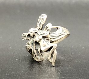 Adorable Sterling Silver Fairy Childs Ring