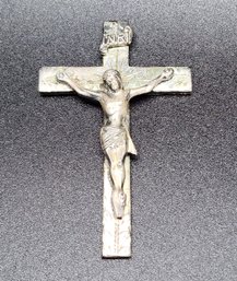 Heavy Vintage Sterling Silver Crucifix