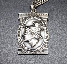 Incredible Military Tract Pendant Necklace In Sterling