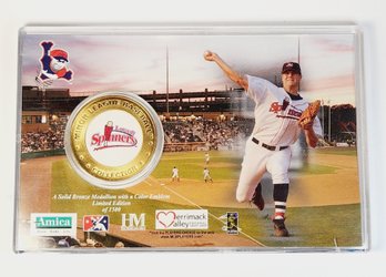 2007 JONATHAN PAPELBON Lowell Spinners Minor League Champions Limited Ed Bronze Medallion/coin