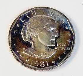 1981 Susan B. Anthony Dollar  Proof Coin
