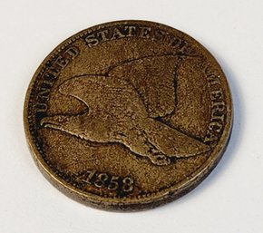 Wow....1858 Flying Eagle Cent ....RARE (PRE CIVIL WAR)
