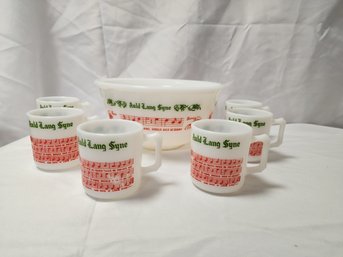 Atlas Tom & Jerry Eggnog Bowl & 6 Cups