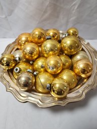 24 Vintage Gold Shiny Brights