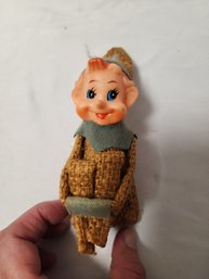 Vintage Brown Burlap Knee Hugger Pixie/elf