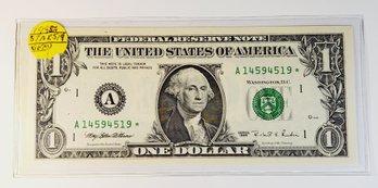 $1 Dollar 1995 Consecutive #519 STAR NOTE* Crispy UNC Condition Matches Next Item