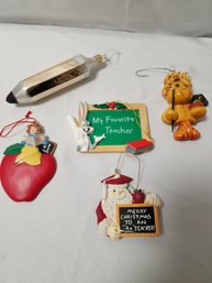 5 Teacher Ornaments