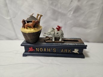 Vintage Cast Iron Noah's Ark  Mechanical Bank