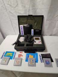 Vintage 1989 Game Boy With All Cords And Booklets