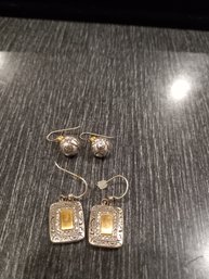 Pairs Of Dangle Earrings Set Of 2