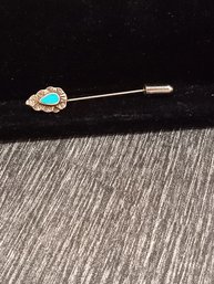 Sterling And Turquoise Pin