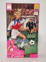 1998 Mattel Soccer FIFA Women's World Cup BARBIE Doll Featuring Mia Hamm - Never Opened