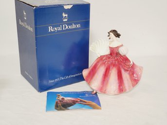 Vintage 1978 Royal Doulton Porcelain Lady Figurine - First Waltz - HN2862 - In Original Box