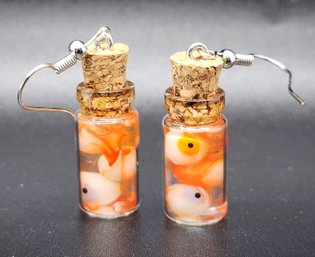 Really Cool Novelty Eyeballs In Jars Earrings