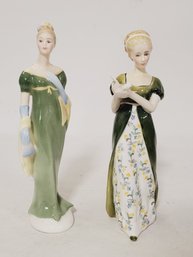 Two Vintage Royal Doulton Porcelain Lady Figurines - Lorna & Veneta (box 5)
