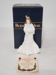 1993 Vintage Royal Doulton Christmas Day HN3488 Bone China Lady Figurine In Original Box