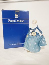 Vintage Royal Doulton Fragrance HN2334 Bone China Lady Figurine In Original Box