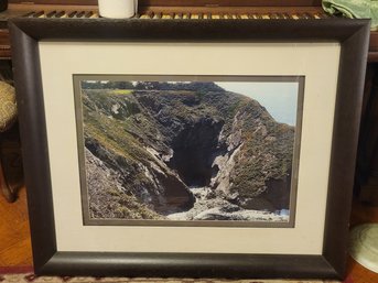 Framed And Matted Photograph Of The California Coast.   - - - - - - - - - - - - - - - - - - - Loc LR