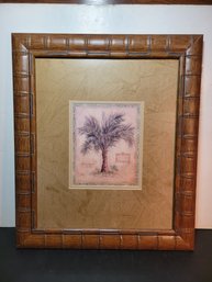 Carpoxylon Palm Print.  Double Matted.  - - - - - - - - - - - - - - - - - - - - - - - - - - - - Loc: LR