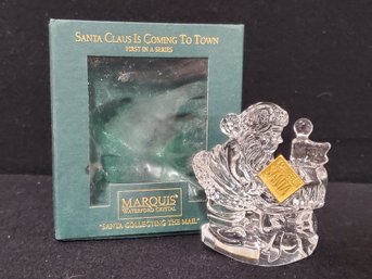 Waterford Marquis Crystal Santa Claus Is Coming To Town Santa Collecting Mail 1st In Series Figurine
