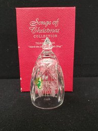 Vintage 1998 Waterford Crystal The Songs Of Christmas 3rd Edition Hark The Herald Angels Sing Bell In Box