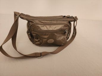 Kipling Metallic Pewter Crossbody