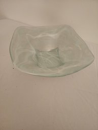 Pier 1 Decorative Glass Bowl 13' X 13'