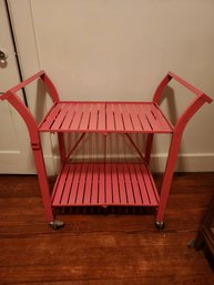 Pink Cynthia Rowley Folding, Rolling  Cart