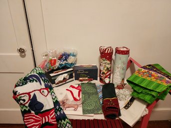 Christmas Ugly Sweater And Wrapping Lot