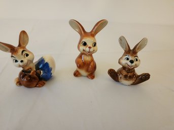 3 Vintage Goebel Bunnies