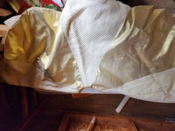 Gold Tree Skirt And Gold Ribbon