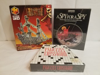 3D Puzzle & Puzzle Games: Pirates Of The Caribbean, A Spy For A Spy & Paguzzle Crossword