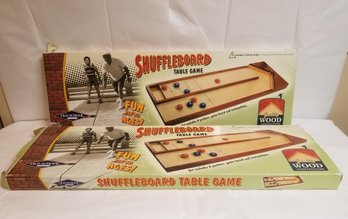 Two Shuffleboard Table Games By Old School Sports