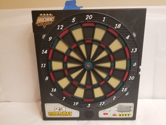 Arcade Alley 2-in-1  Hide Away Game Center Darts & Basketball