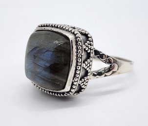 Bali, Labradorite Ring In Sterling