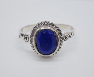 Lapis Lazuli Ring In Sterling Silver