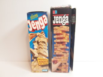 Two Jenga Games - Milton Bradley & Parker Brothers