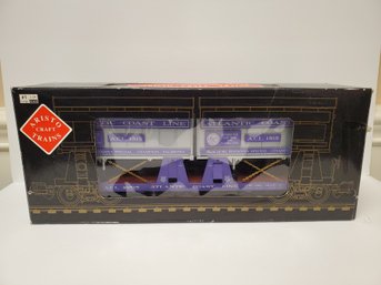 ARISTO Craft Trains Atlantic Coast Line - #1 Gauge / 1:29 Scale Two Trailers Piggyback Flat Cars Train