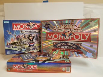 Monopoly Special Editions: The America, Electronic Banking & Here & Now