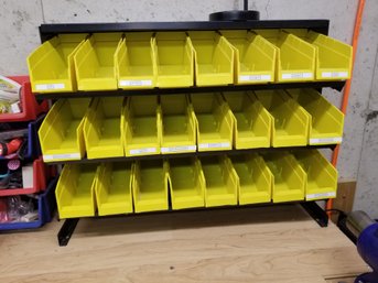 Store House 24 Bin Bench Top Parts Rack 95496