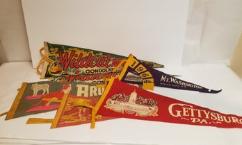 Vintage Pennants: Bronx Zoo, Gettysburg PA, Wildcat MT New Hampshire & More