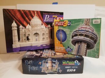 PUZZ 3D Puzzles: Taj Mahal, Harry Potter, Hogwarts Great Hall & CN Tower Tour