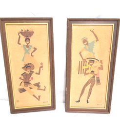 Vintage Framed Dancers Prints