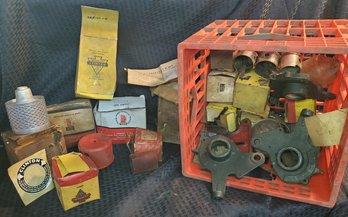 Great Lot Of Vintage Lawn Mower Parts Etc