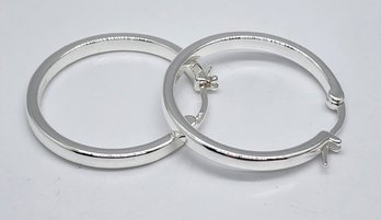 Hoop Earrings With Sterling Ear Wires