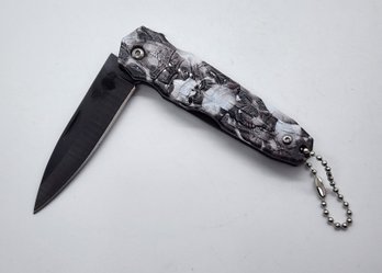 Really Cool Black & White Pocket Knife