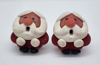 Adorable Vintage Santa Claus Earrings