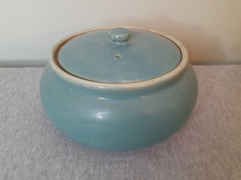 Blue Glazed Pottery Jar